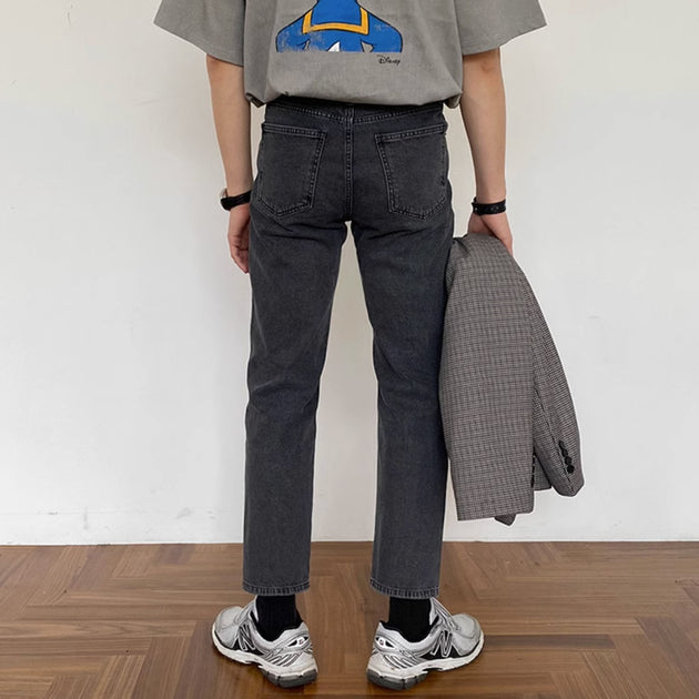 WASHED ANKLE JEANS - Aumori