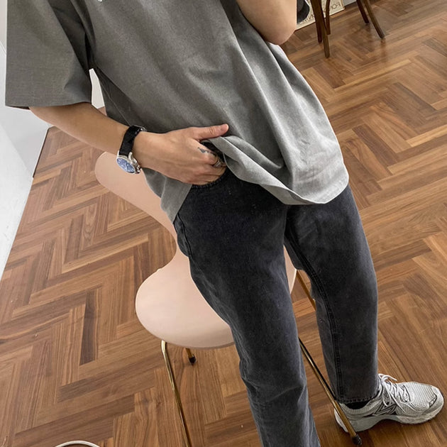 WASHED ANKLE JEANS - Aumori