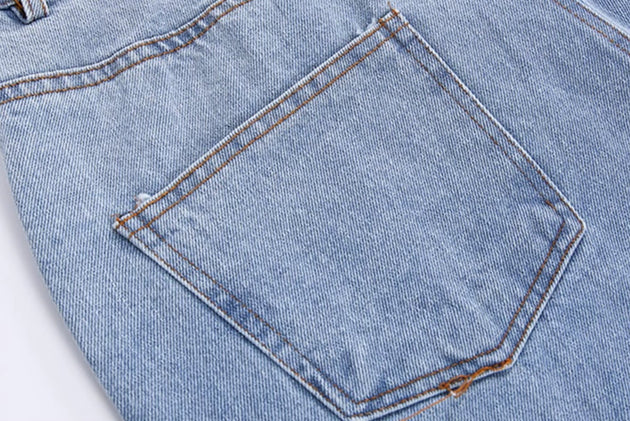 WASHED DENIM JEANS - Aumori