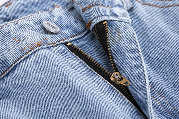 WASHED DENIM JEANS - Aumori