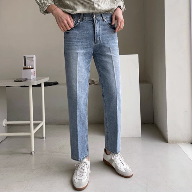 WASHED DENIM PANTS - Aumori