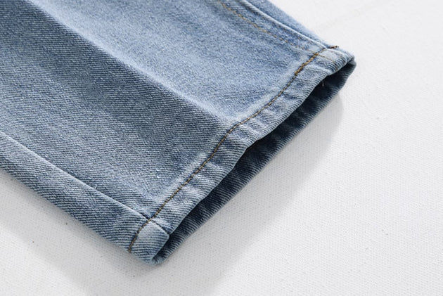 WASHED DENIM PANTS - Aumori