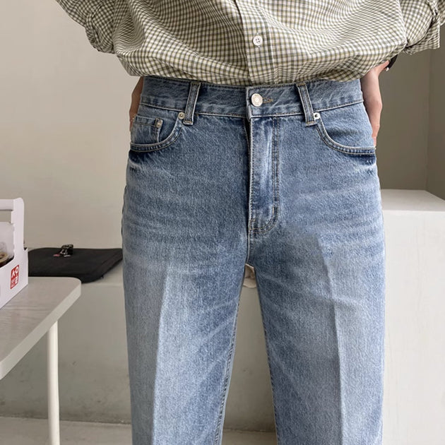 WASHED DENIM PANTS - Aumori