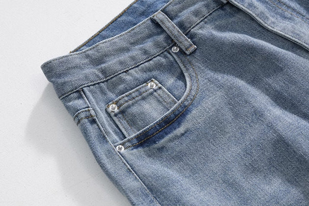 WASHED DENIM PANTS - Aumori