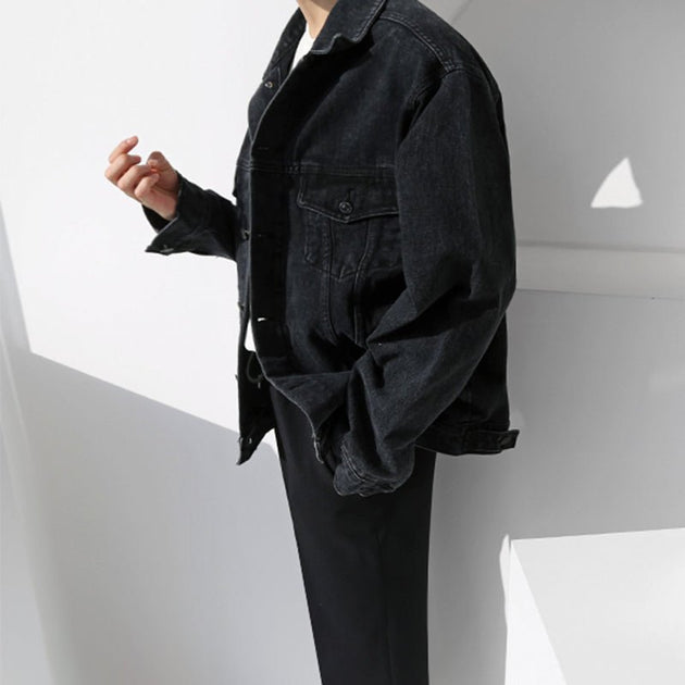 WASHED VINTAGE DENIM JACKET - Aumori
