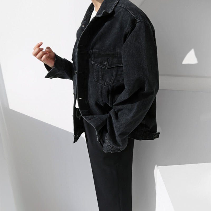 WASHED VINTAGE DENIM JACKET - Aumori