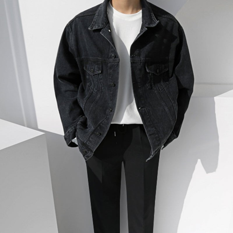 WASHED VINTAGE DENIM JACKET - Aumori