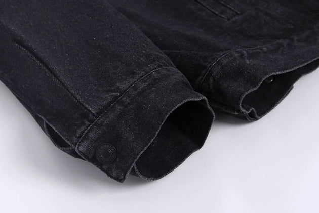 WASHED VINTAGE DENIM JACKET - Aumori