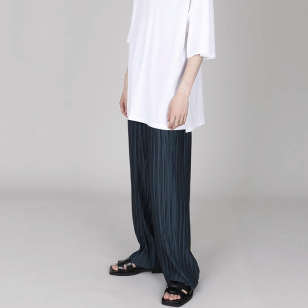 WIDE LINED PANTS - Aumori