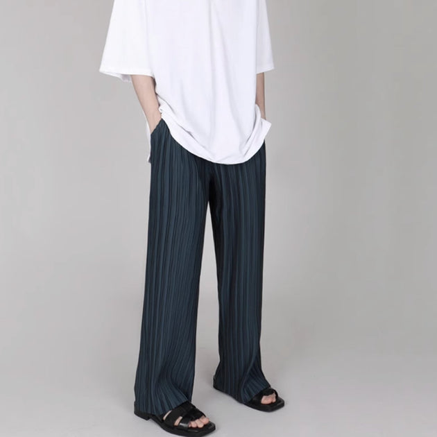 WIDE LINED PANTS - Aumori