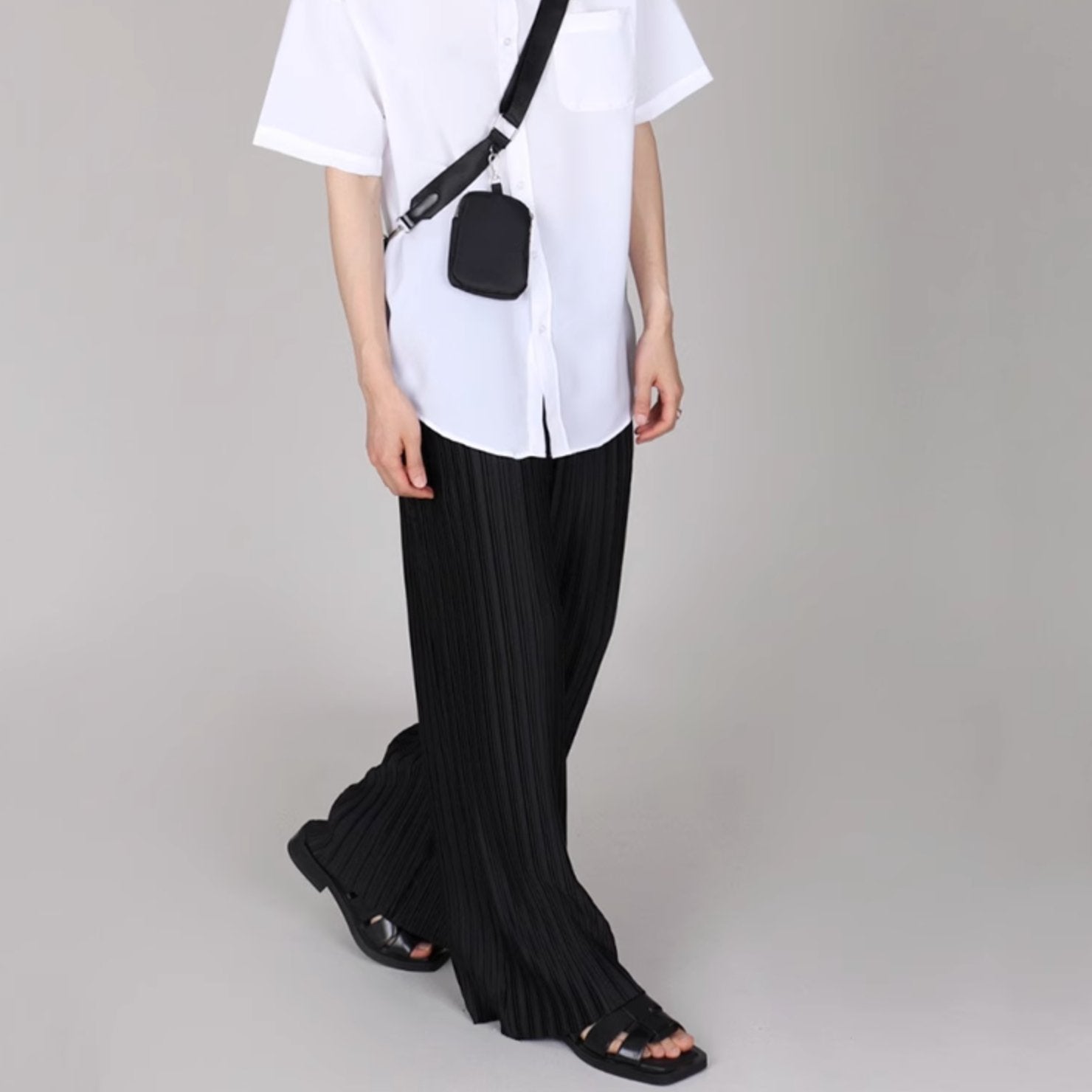 WIDE LINED PANTS - Aumori