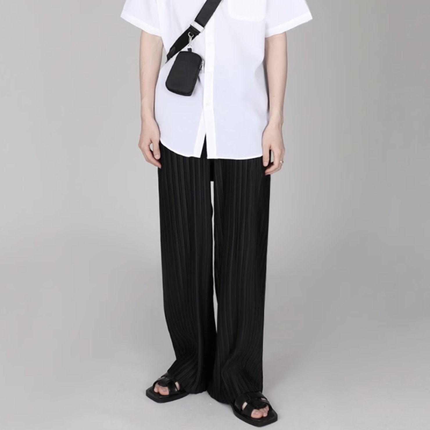 WIDE LINED PANTS - Aumori