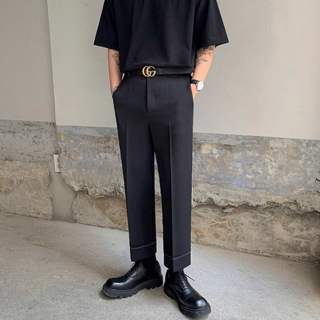 WIDE STRAIGHT TROUSERS - Aumori