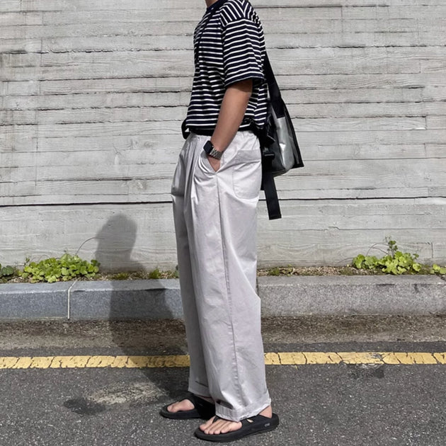 WIDE STRETCH PANTS - Aumori