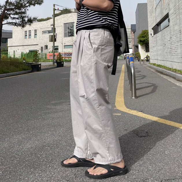 WIDE STRETCH PANTS - Aumori