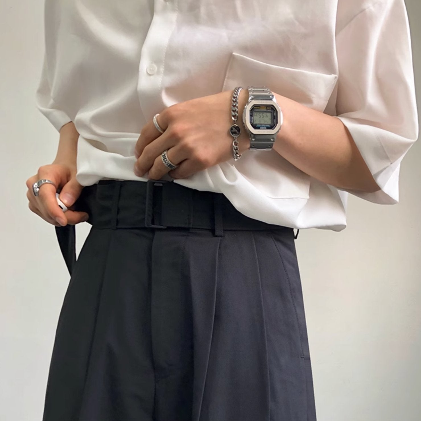 WIDE SUIT PANTS - Aumori