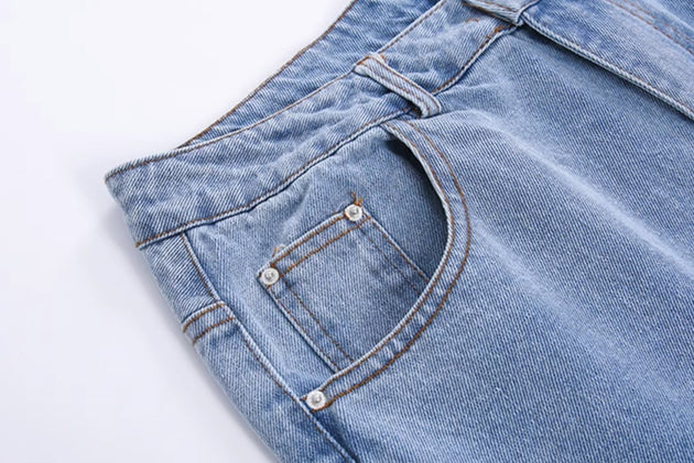WIDE WASHED DENIM - Aumori