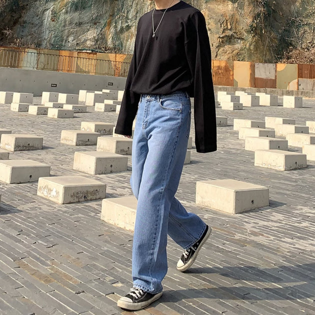 WIDE WASHED DENIM - Aumori
