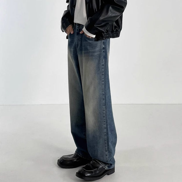 WIDE WASHED JEANS - Aumori