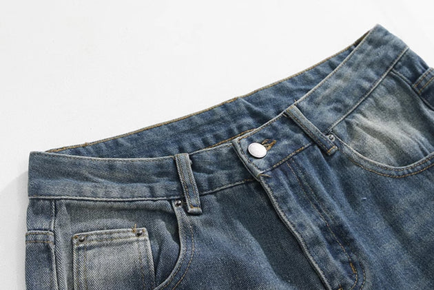 WIDE WASHED JEANS - Aumori