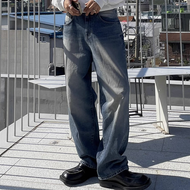 WIDE WASHED JEANS - Aumori