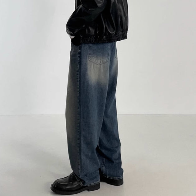 WIDE WASHED JEANS - Aumori