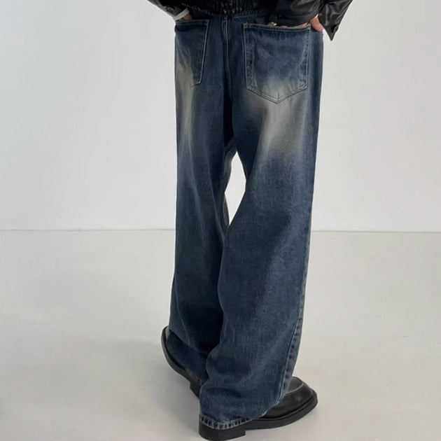 WIDE WASHED JEANS - Aumori