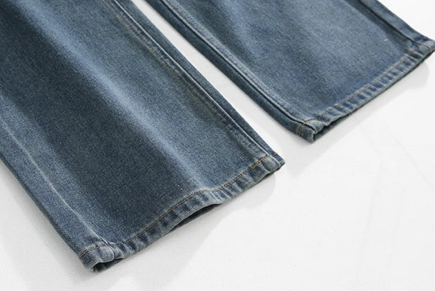 WIDE WASHED JEANS - Aumori