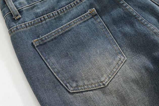 WIDE WASHED JEANS - Aumori