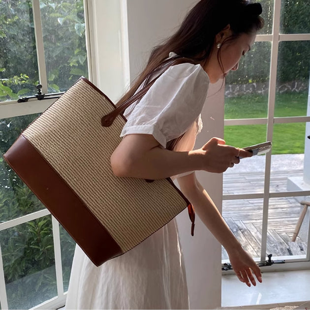 WOVEN SHOULDER BAG - Aumori