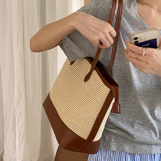 WOVEN SHOULDER BAG - Aumori