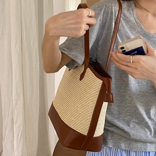 WOVEN SHOULDER BAG - Aumori