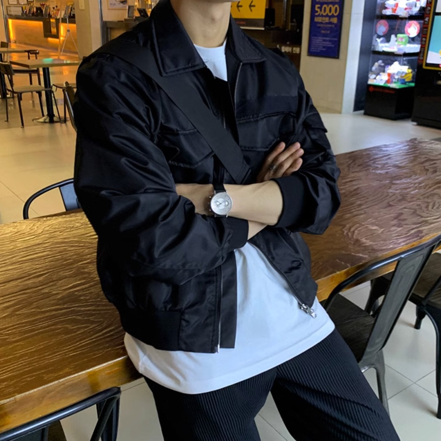 ZIP - UP BOMBER JACKET - Aumori