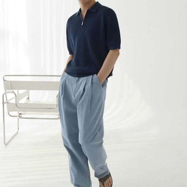 ZIP - UP SHORT SLEEVE - Aumori