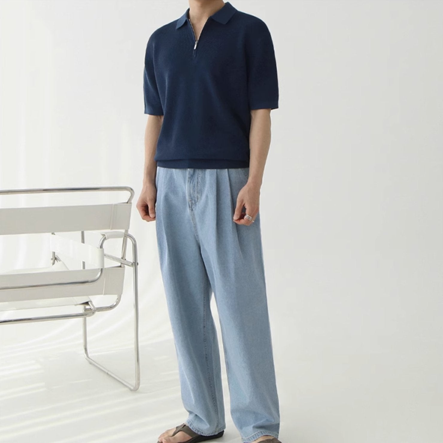 ZIP - UP SHORT SLEEVE - Aumori