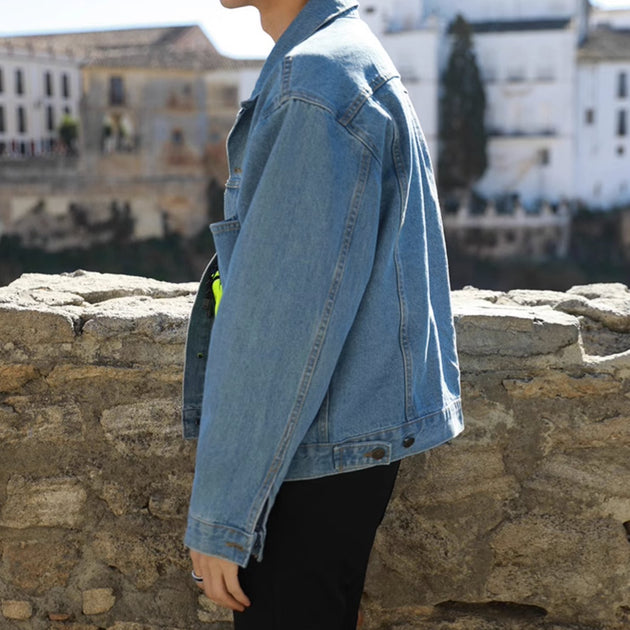 BLUE DENIM JACKET - Aumori