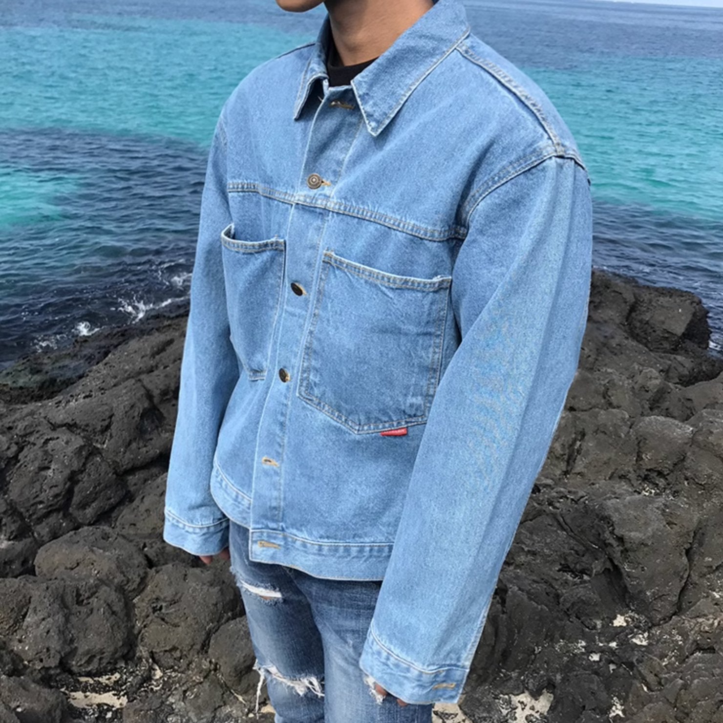 BLUE DENIM JACKET - Stockbay