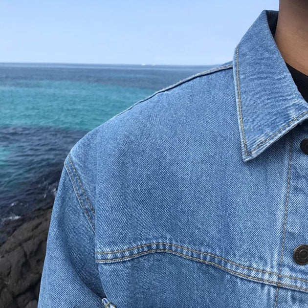 BLUE DENIM JACKET - Stockbay