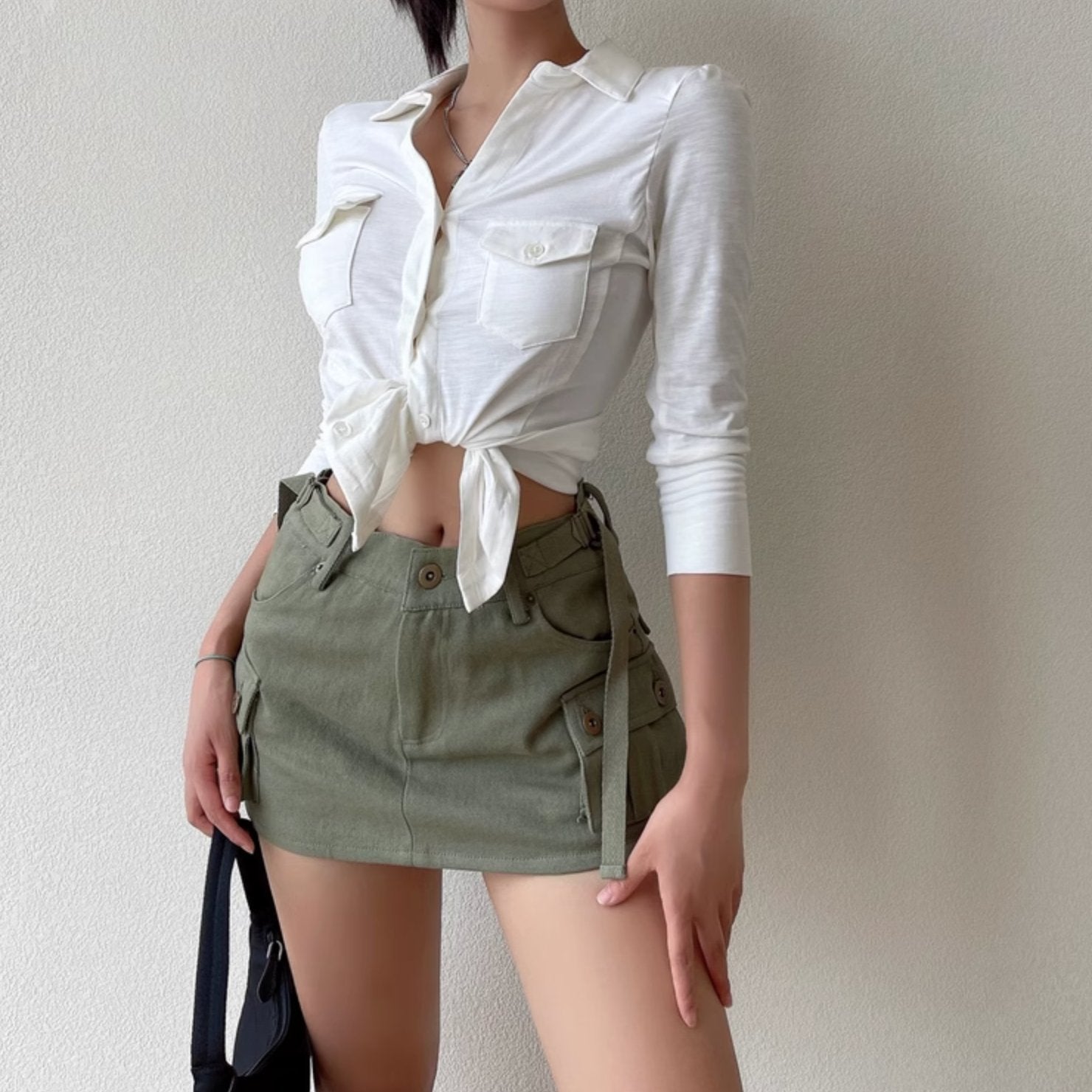 CARGO MINI SKIRT - Aumori