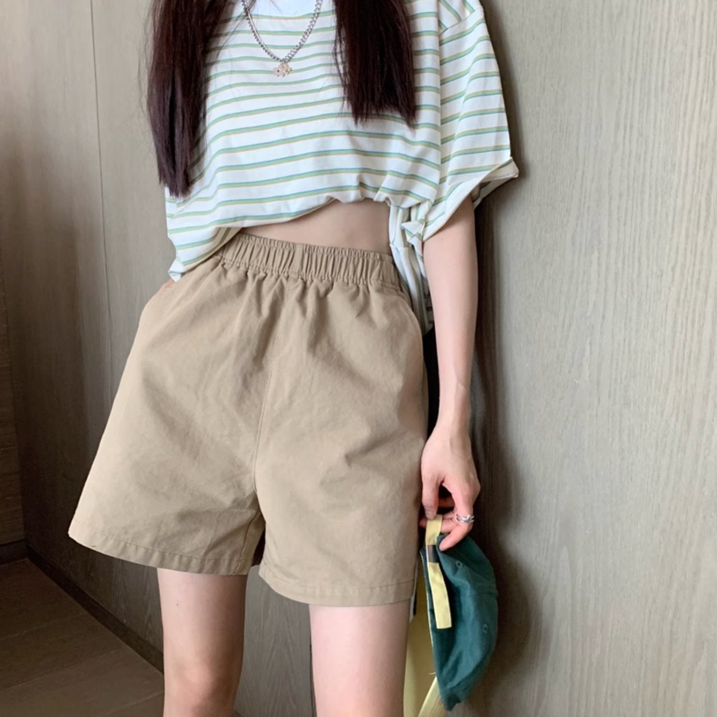 CASUAL ELASTIC SHORTS - Aumori