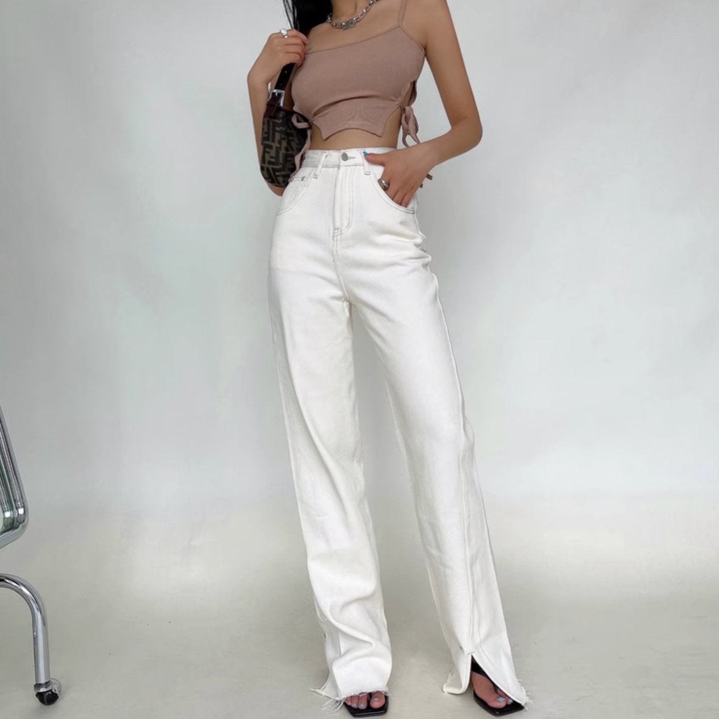 CASUAL SPLIT JEANS - Stockbay