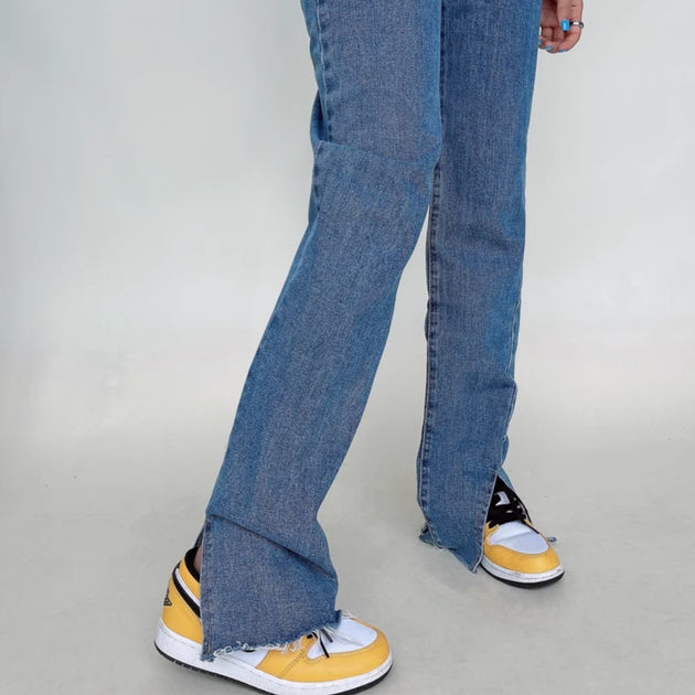 CASUAL SPLIT JEANS - Aumori