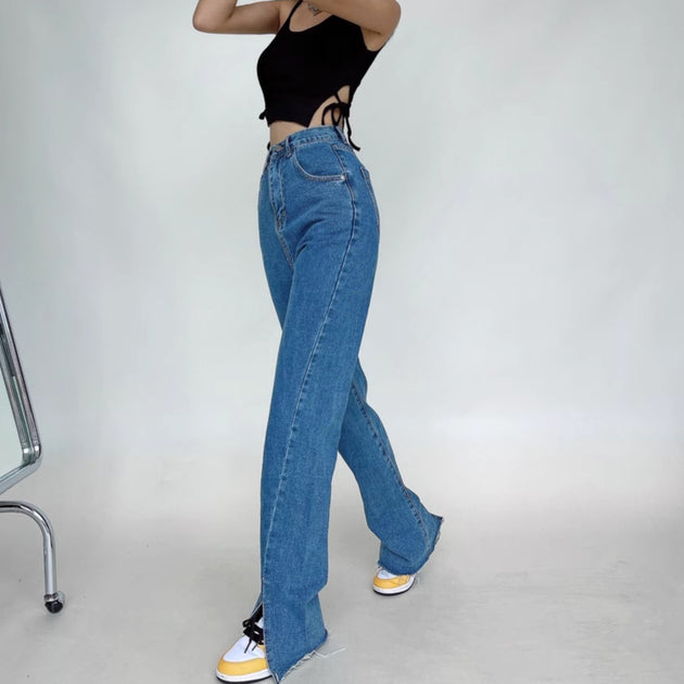 CASUAL SPLIT JEANS - Aumori