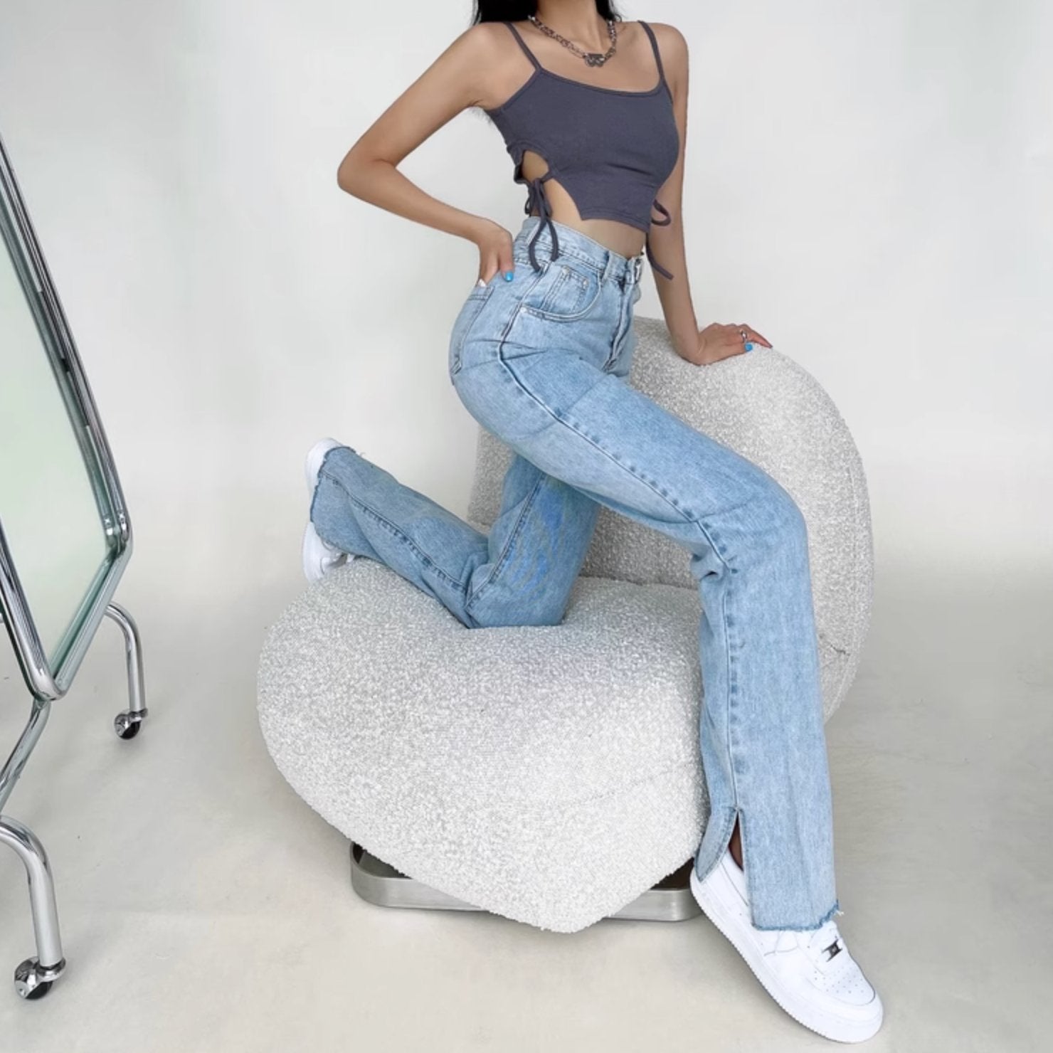 CASUAL SPLIT JEANS - Stockbay