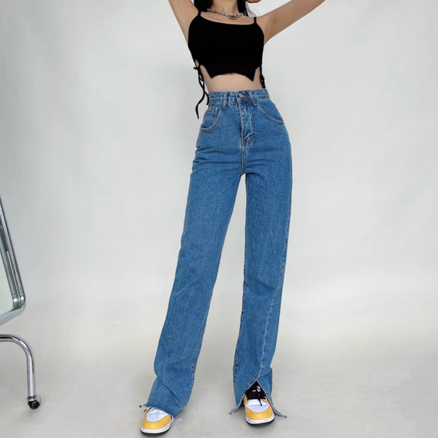 CASUAL SPLIT JEANS - Aumori