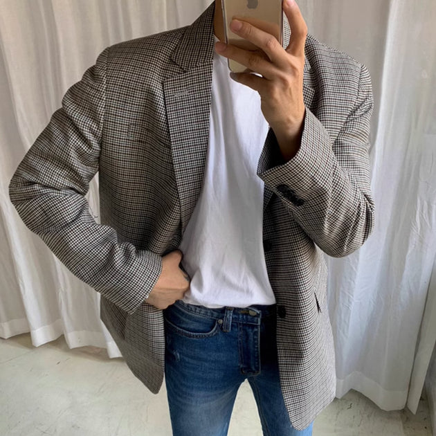 CHECKERED CASUAL BLAZER - Stockbay