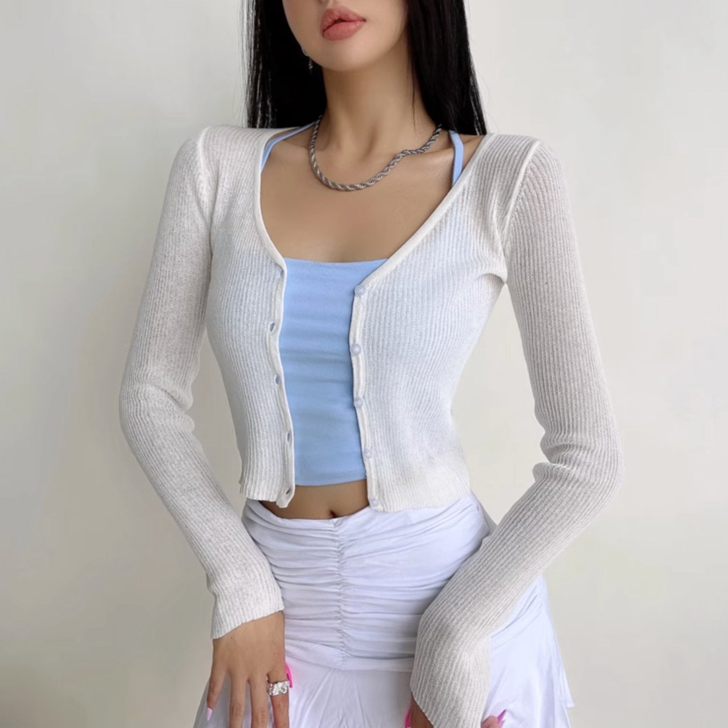 CLASSIC FITTED CARDIGAN - Aumori