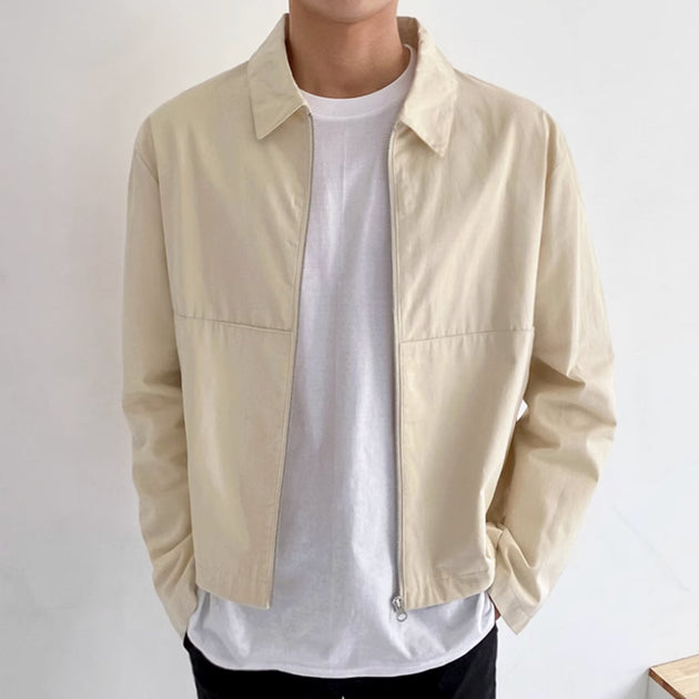 COLLAR ZIP-UP JACKET - Stockbay