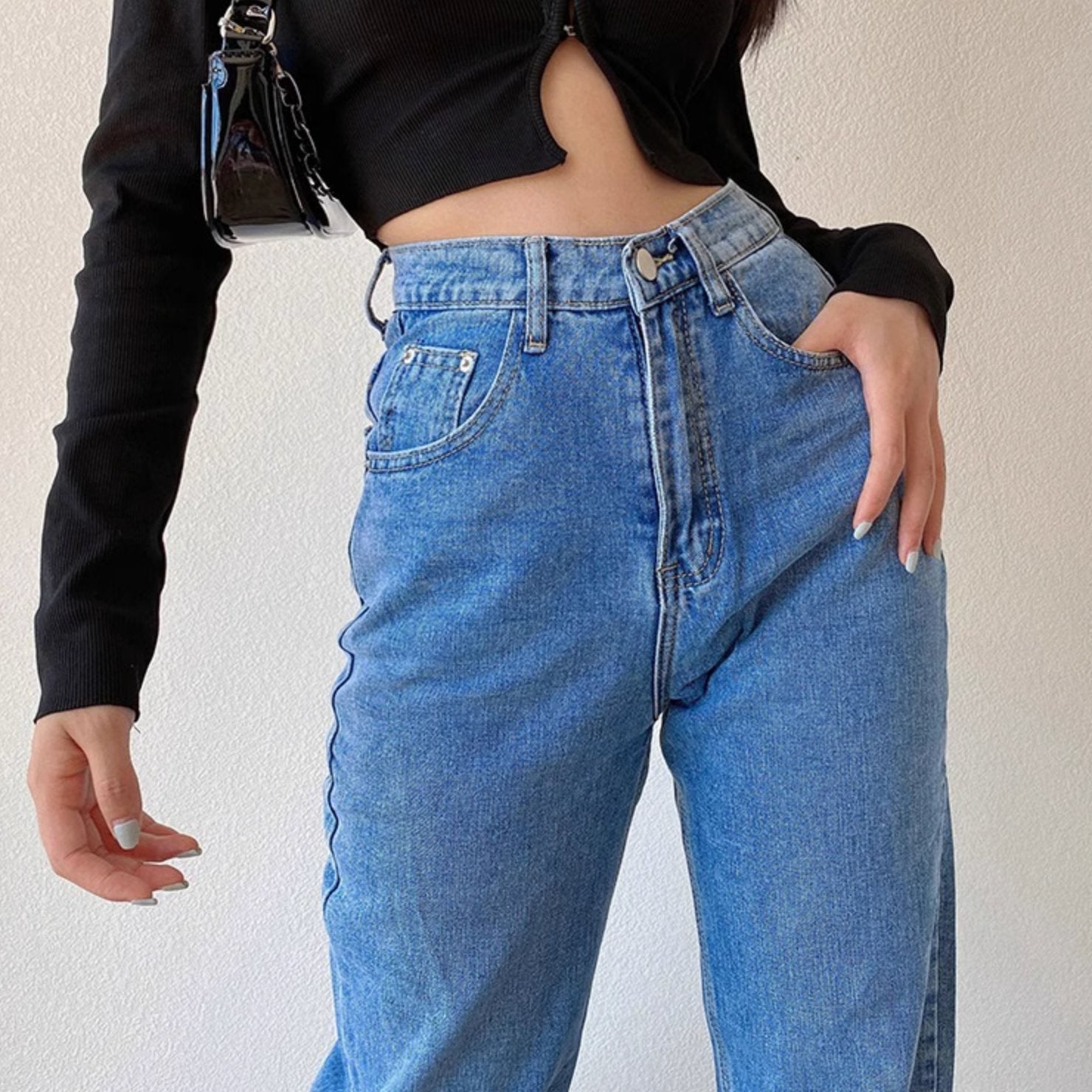 DENIM SPLIT PANTS - Aumori