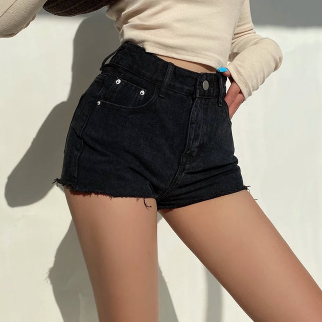 DISTRESSED JEANS SHORTS - Stockbay